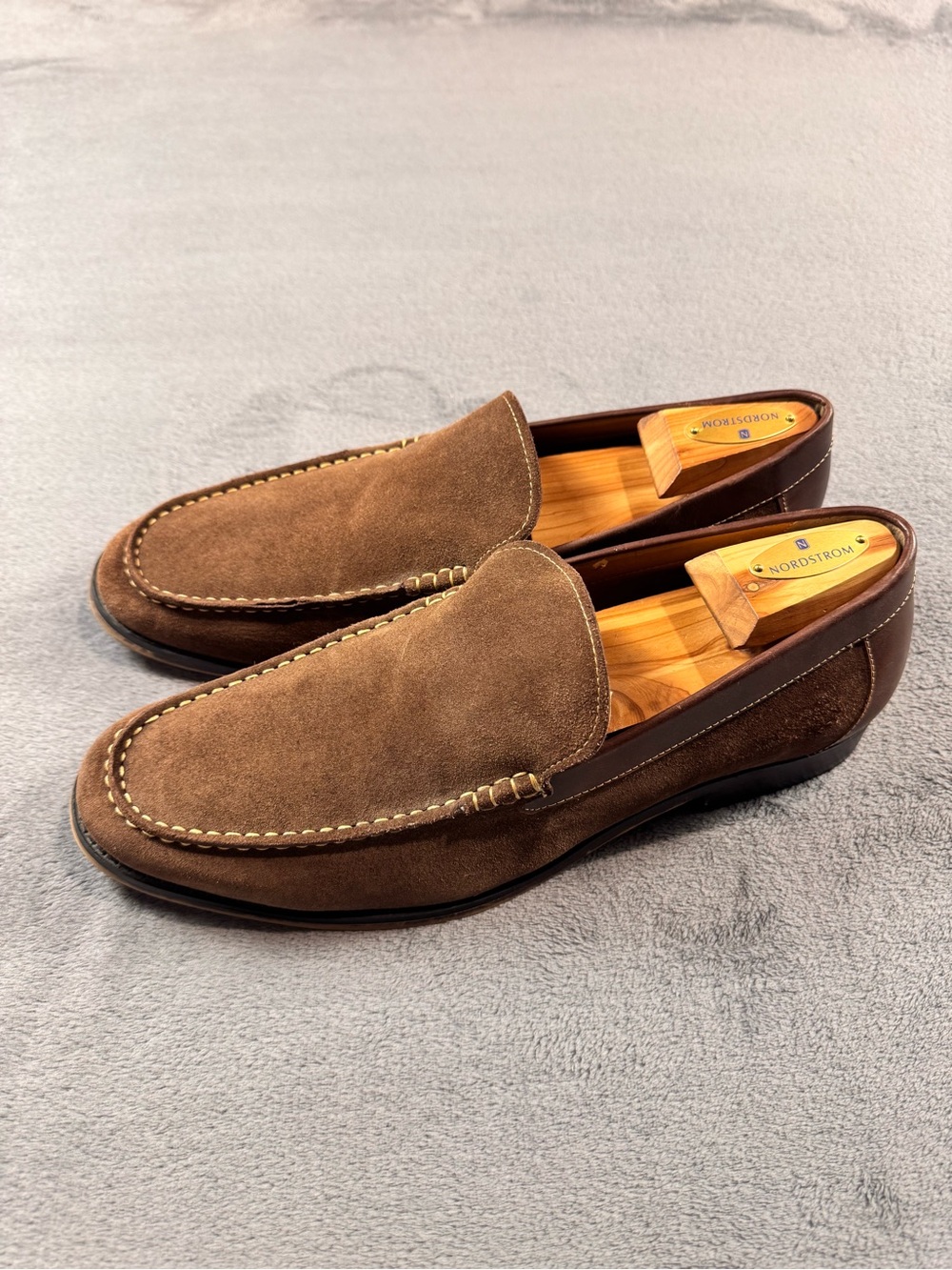 Kenneth Cole New York ‘The Bright Move’ Brown Suede Slip-On Loafers